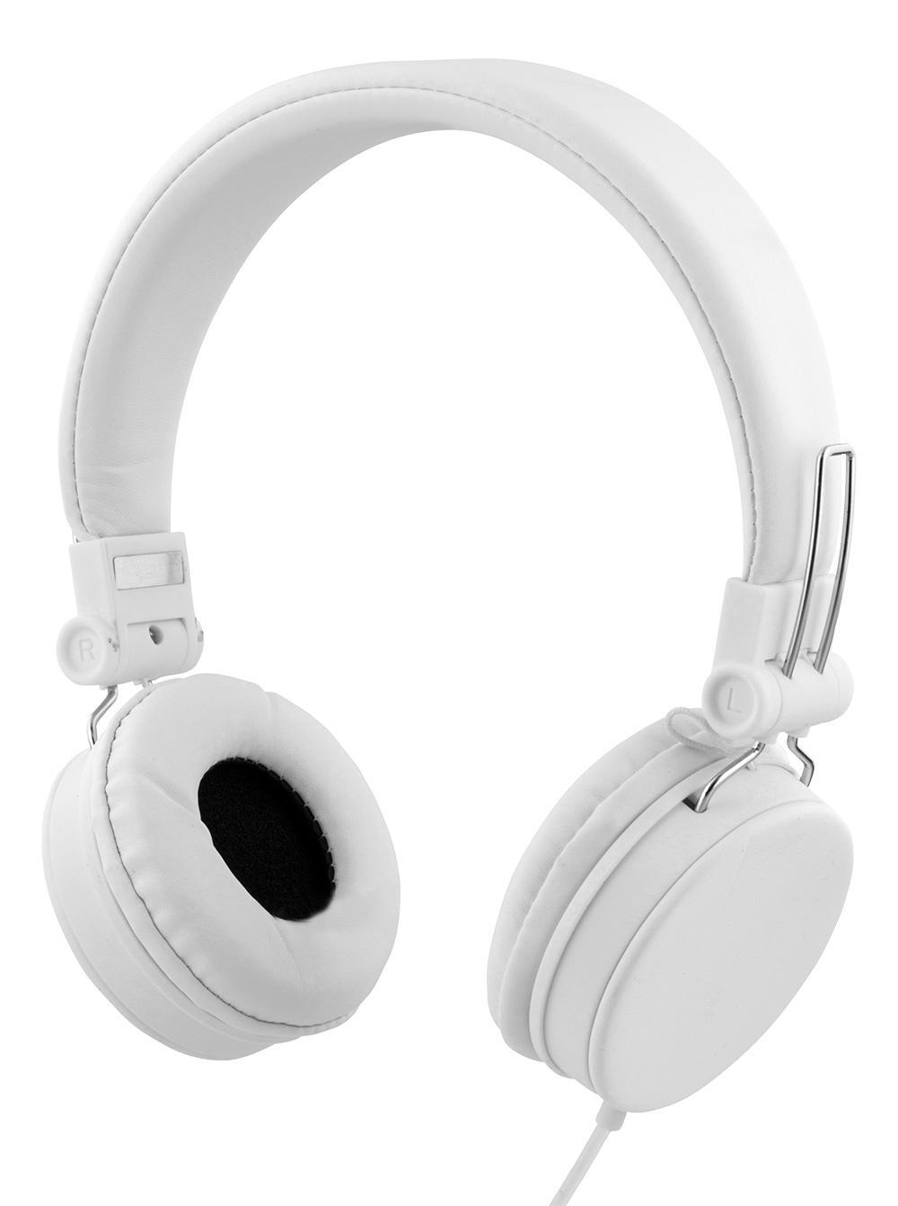 STREETZ headset for smartphone, microphone, 1-button, 1,5m, white - Elkjøp