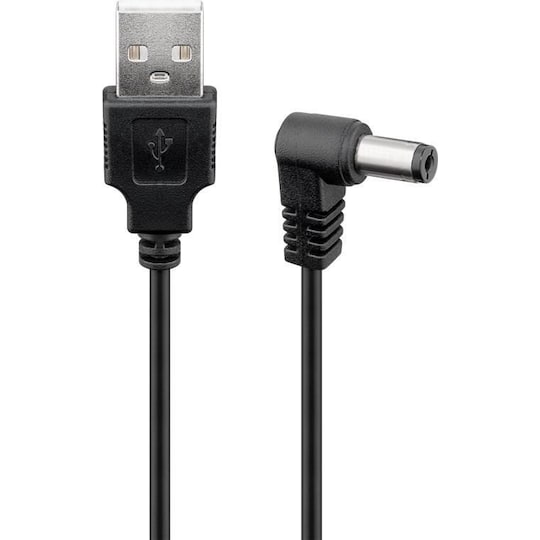 USB till DC-kabel 5,5 x 2,5 mm, 0,5 m - Elkjøp