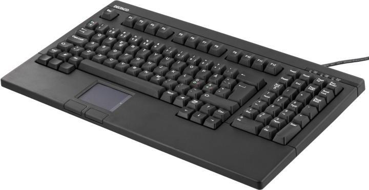 Tangentbord med touchpad, SV, USB, svart - Elkjøp