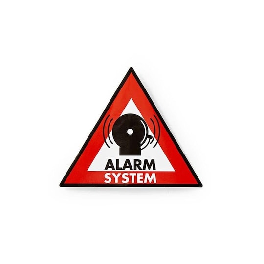 Adverselsmerke | Alarmsystem-symbol | Sett med 5 deler - Elkjøp