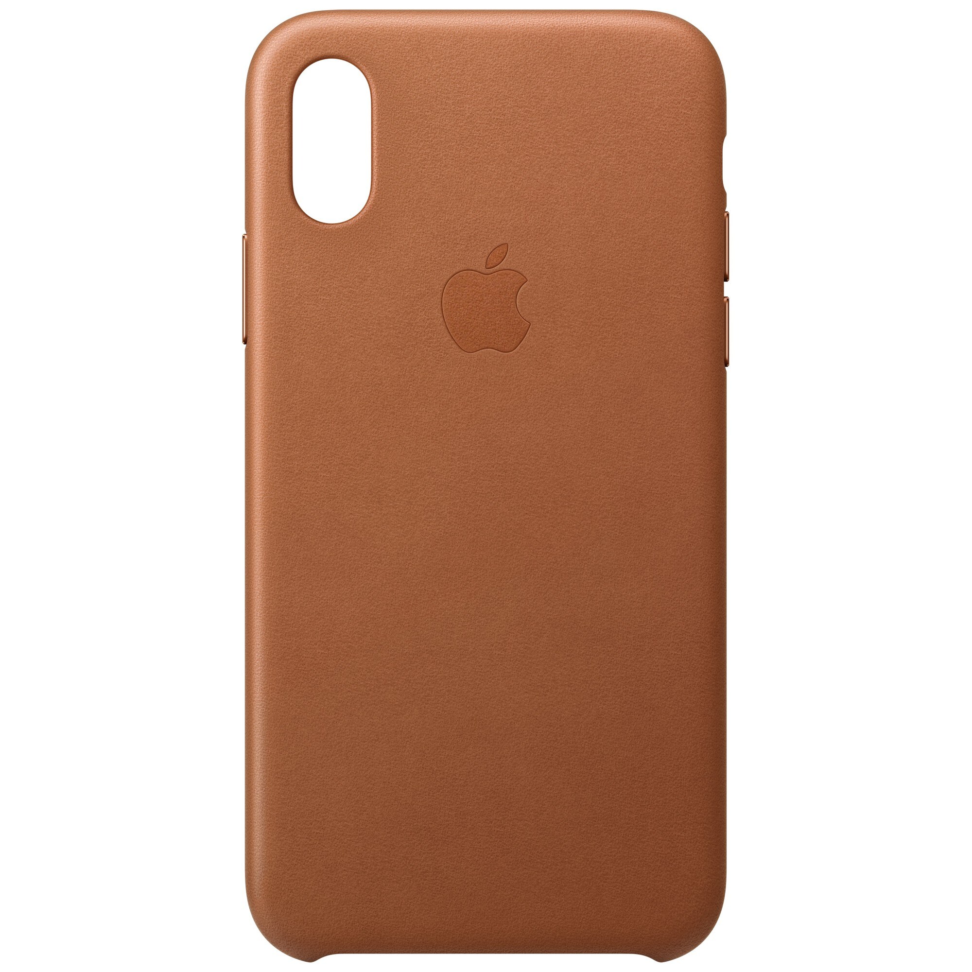 iPhone Xs skinndeksel (sadelbrun) - Elkjøp
