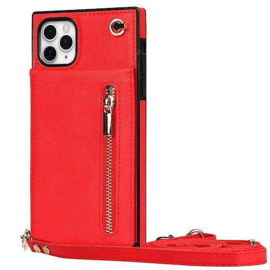 Zipper halskjede deksel Apple iPhone 11 Pro - Rød - Elkjøp