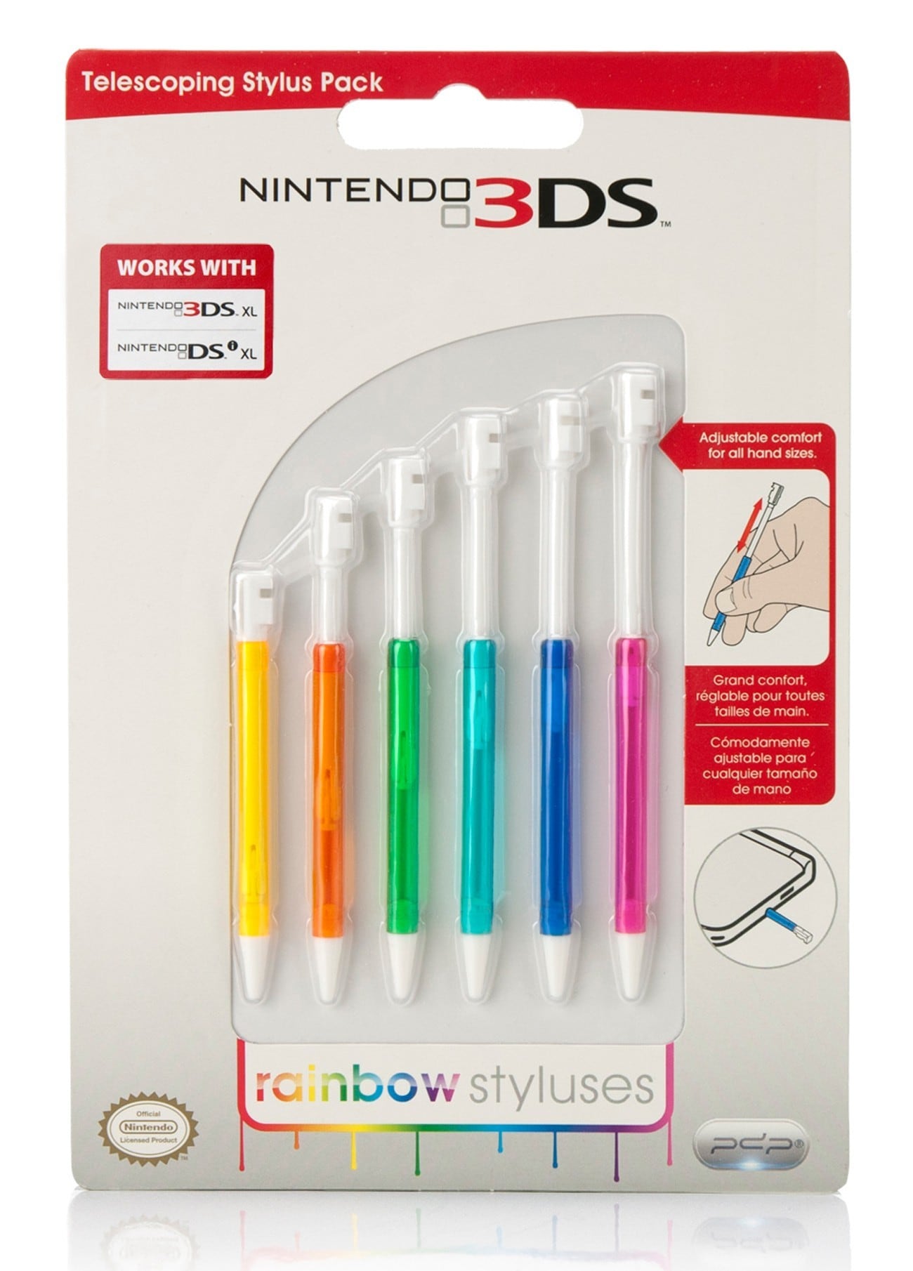 Nintendo 3DS XL Rainbow 6 stk. Stylus-penner - Tilbehør Nintendo - Elkjøp
