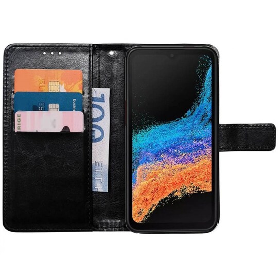 Mobil lommebok 3-kort Samsung Galaxy Xcover 6 Pro - Sort - Elkjøp