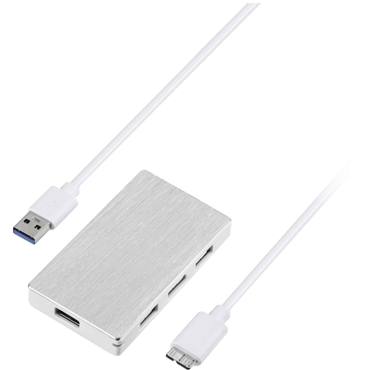 Sandstrøm 4 USB hub med 4 porter - Elkjøp