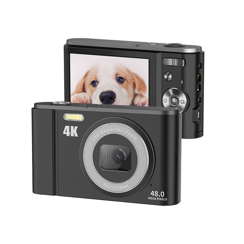 Digitalkamera 48MP 16x Zoom 4K Video Sort - Elkjøp