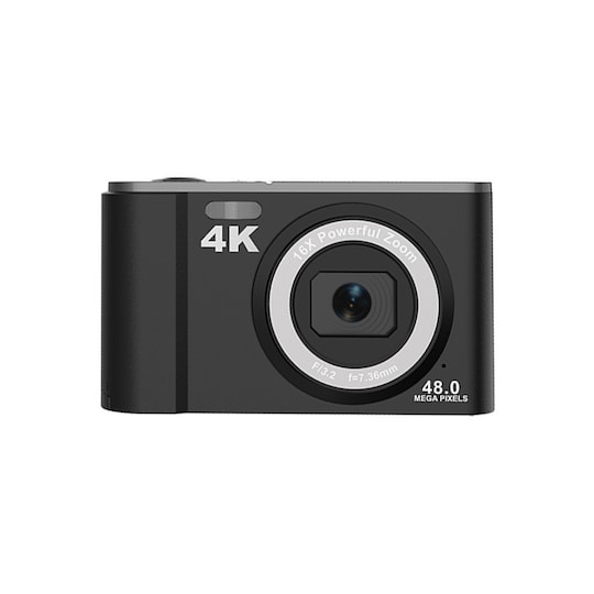 Digitalkamera 48MP 16x Zoom 4K Video Sort - Elkjøp