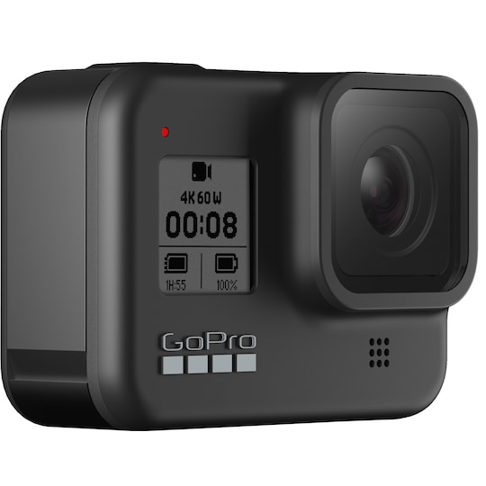 GoPro Hero 8 Black actionkamera med tilbehørsett - Elkjøp