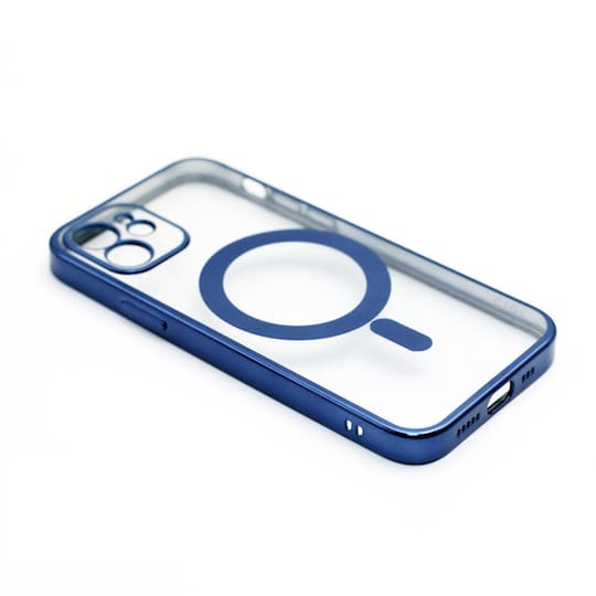 Mobildeksel som er kompatibelt med MagSafe-lader Blå iPhone 12 - Elkjøp