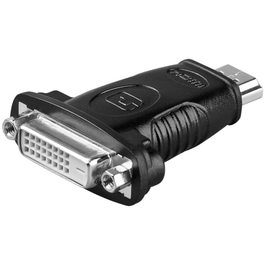 Goobay HDMI™/DVI-D-adapter, nikkelbelagt - Elkjøp