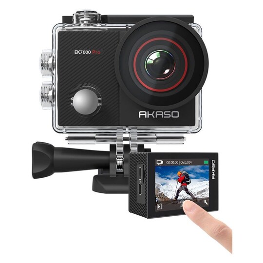 AKASO EK7000 Pro 4K Ultra HD action kamera med 2″ skærm - Elkjøp