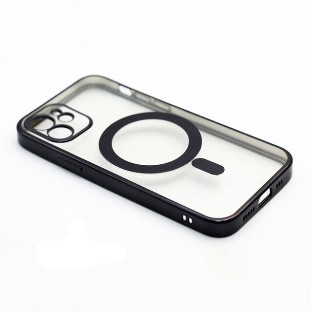INF Mobildeksel for MagSafe-lading Sort iPhone 12 - Elkjøp