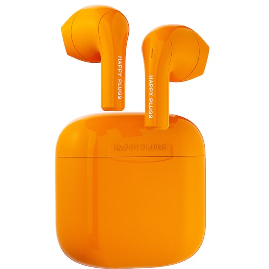 Happy Plugs Joy helt trådløse in-ear hodetelefoner (oransje) - Elkjøp