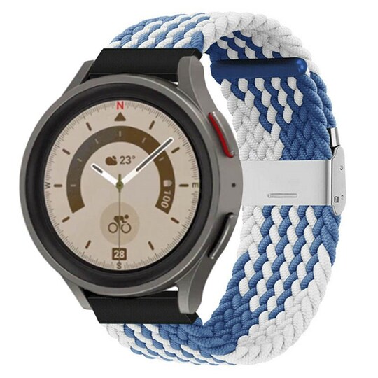 Flettet elastisk armbånd Samsung Galaxy Watch 5 Pro (45mm) - bluewhit -  Elkjøp