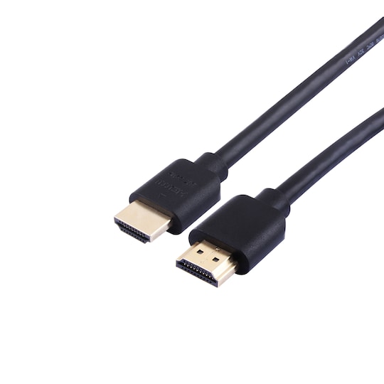 INF HDMI-kabel 4K 60Hz HDMI 2.0 Sort 1 m - Elkjøp