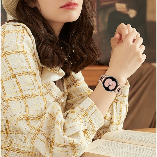 Klokke armbånd Rose gull Samsung Galaxy Watch 20 mm - Elkjøp