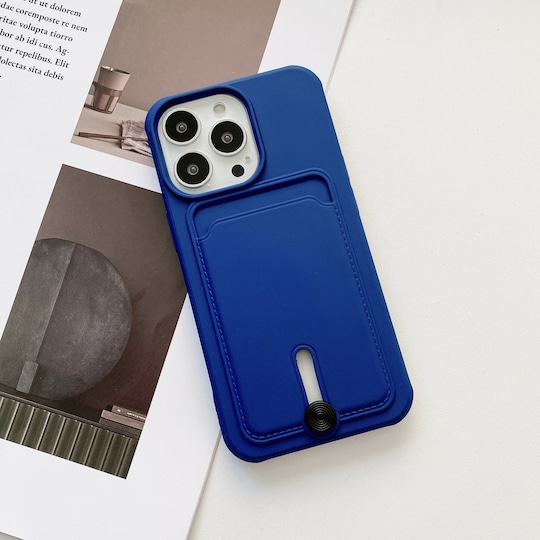 Mobilveske med kortholder Blå iPhone 12 Pro Max - Elkjøp