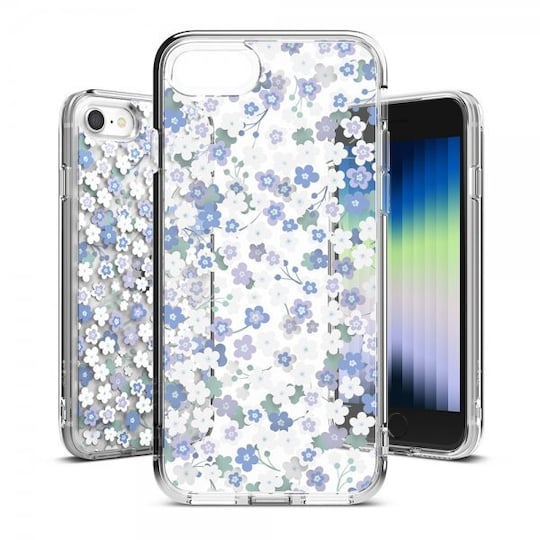 Ringke iPhone 7/8/SE Deksel Fusion Edge Design Wild Flowers - Elkjøp