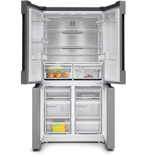 Bosch Kjøleskap/fryser kombinasjon KFN96APEA (inox-easyclean) - Elkjøp