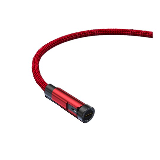 Magnetisk ladekabel med USB-C-kontakt rød 1 m - Elkjøp