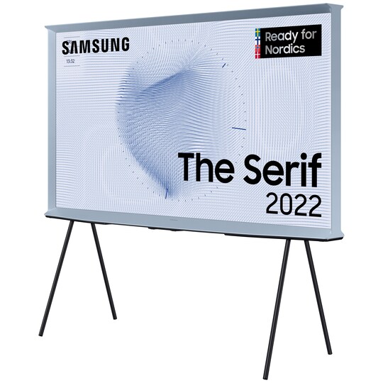 Samsung 50 The Serif 4K QLED TV (2022, Cotton Blue) - Elkjøp