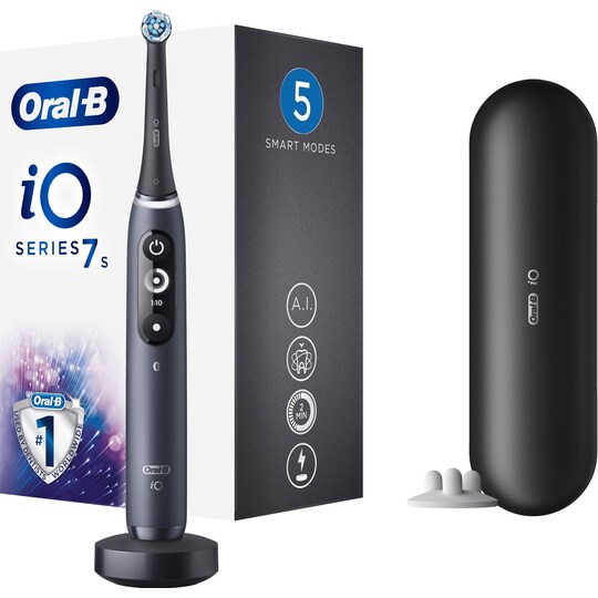 Oral-B iO7 Black Onyx elektrisk tannbørste 364733 (sort) - Elkjøp