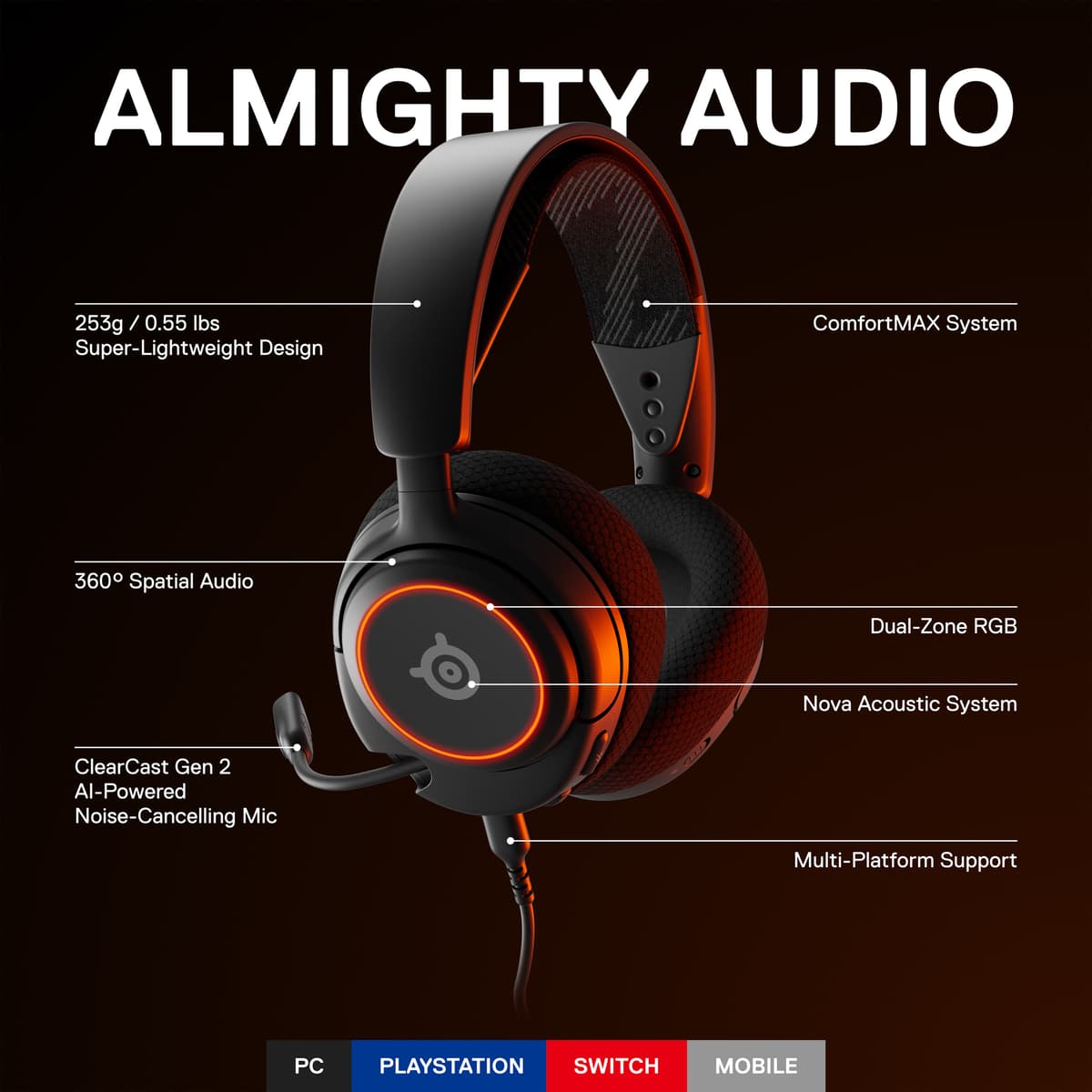 SteelSeries Arctis Nova 3 gaming headset