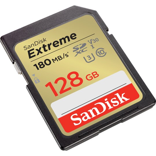 SanDisk Extreme® 128GB SDXC™ UHS-I-kort - Elkjøp