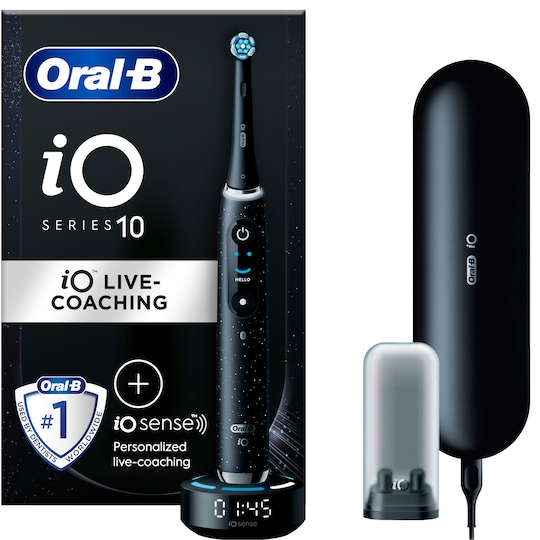 Oral-B iO 10 elektrisk tannbørste (sort) - Elkjøp