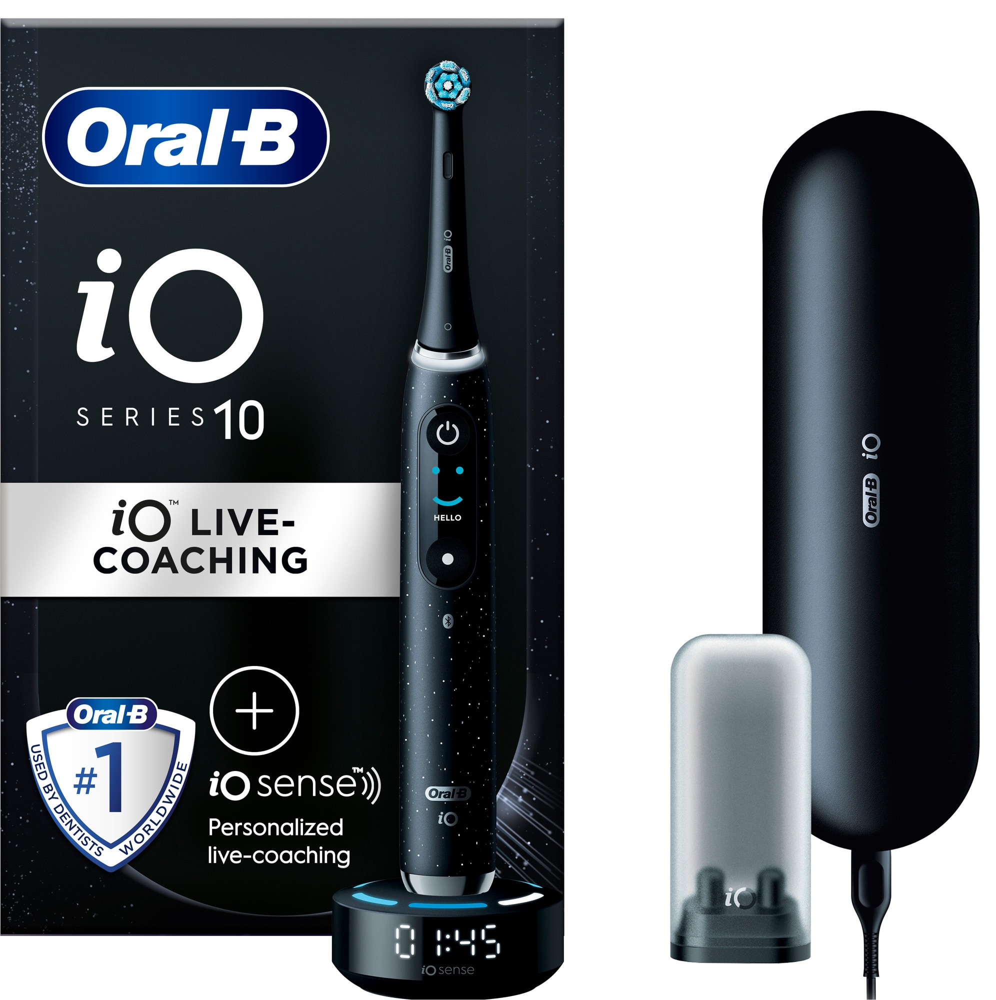 Oral-B iO 10 elektrisk tannbørste (sort) - Elkjøp