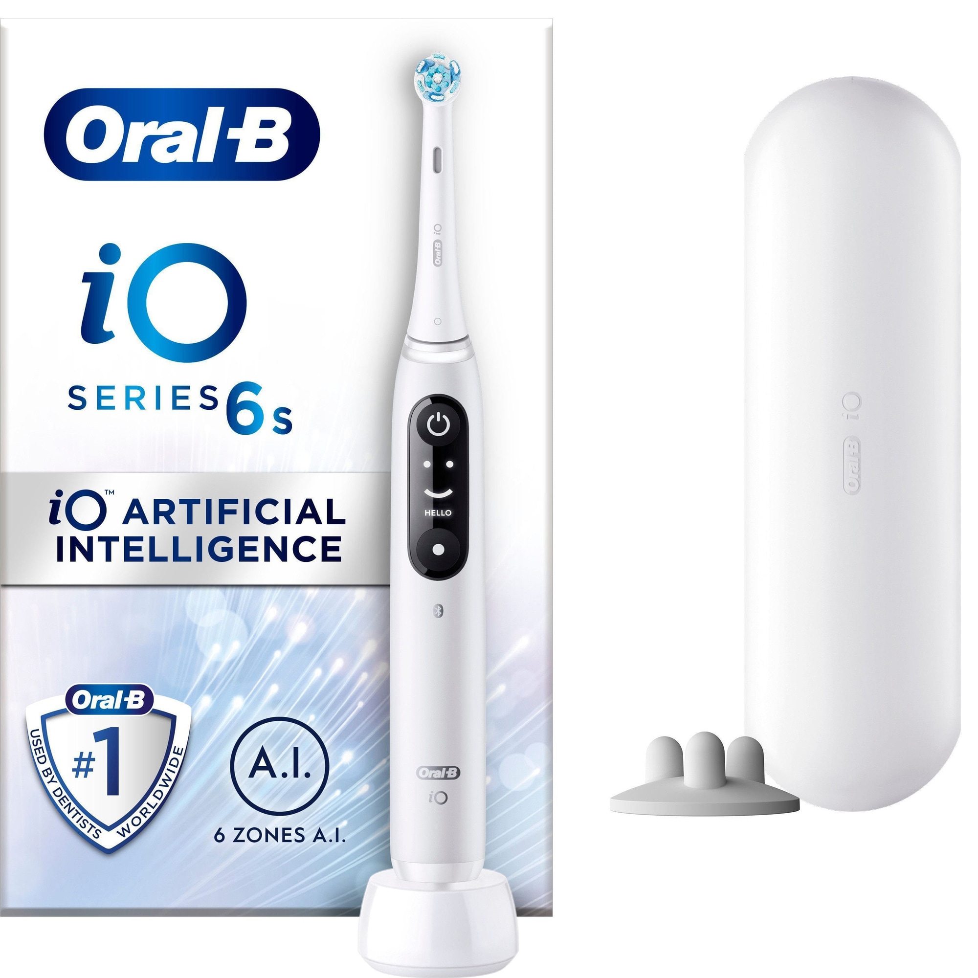 Oral-B iO 6s elektrisk tannbørste 427407 (hvit) - Elkjøp