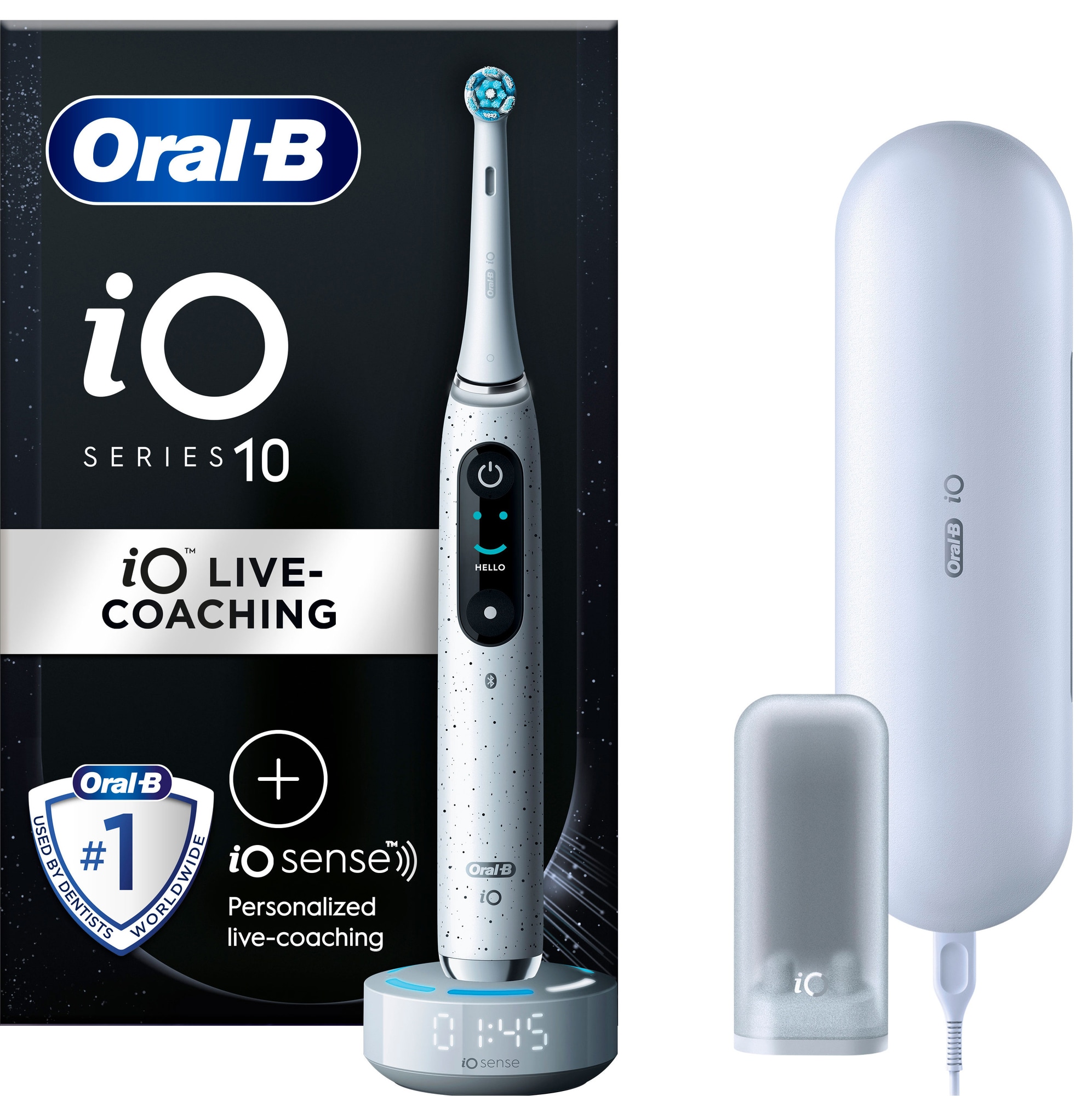 Oral-B iO 10 elektrisk tannbørste 435624 (hvit) - Elkjøp