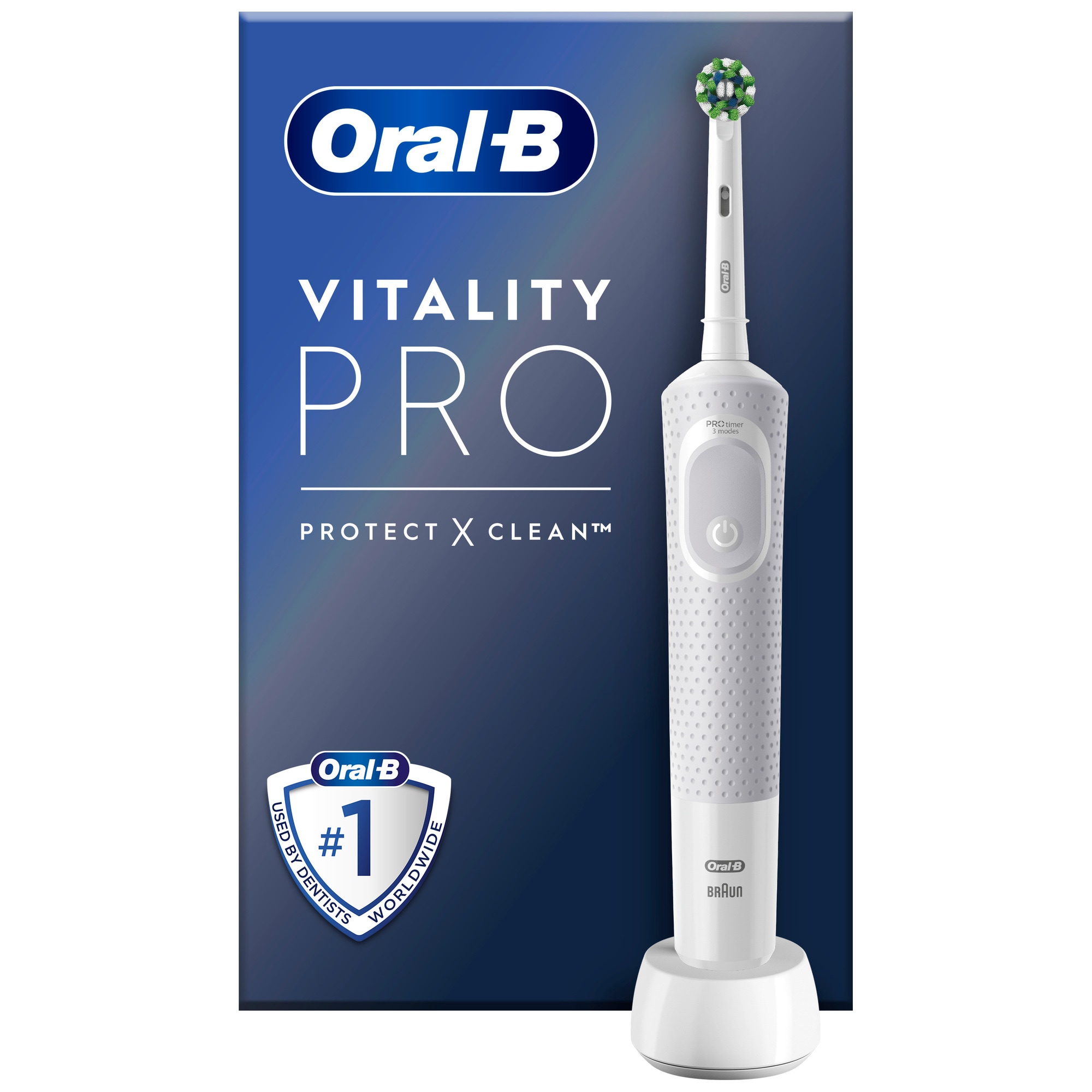 Oral-B Vitality Pro elektrisk tannbørste 427162 (hvit) - Elkjøp