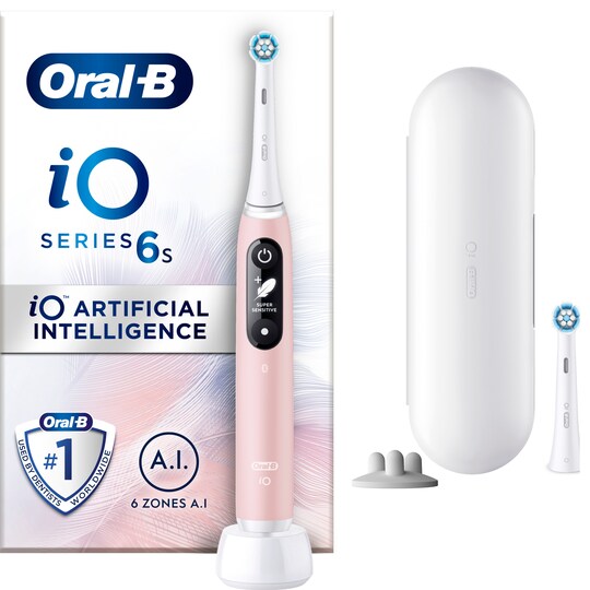 Oral-B iO 6s elektrisk tannbørste 427384 (rosa) - Elkjøp