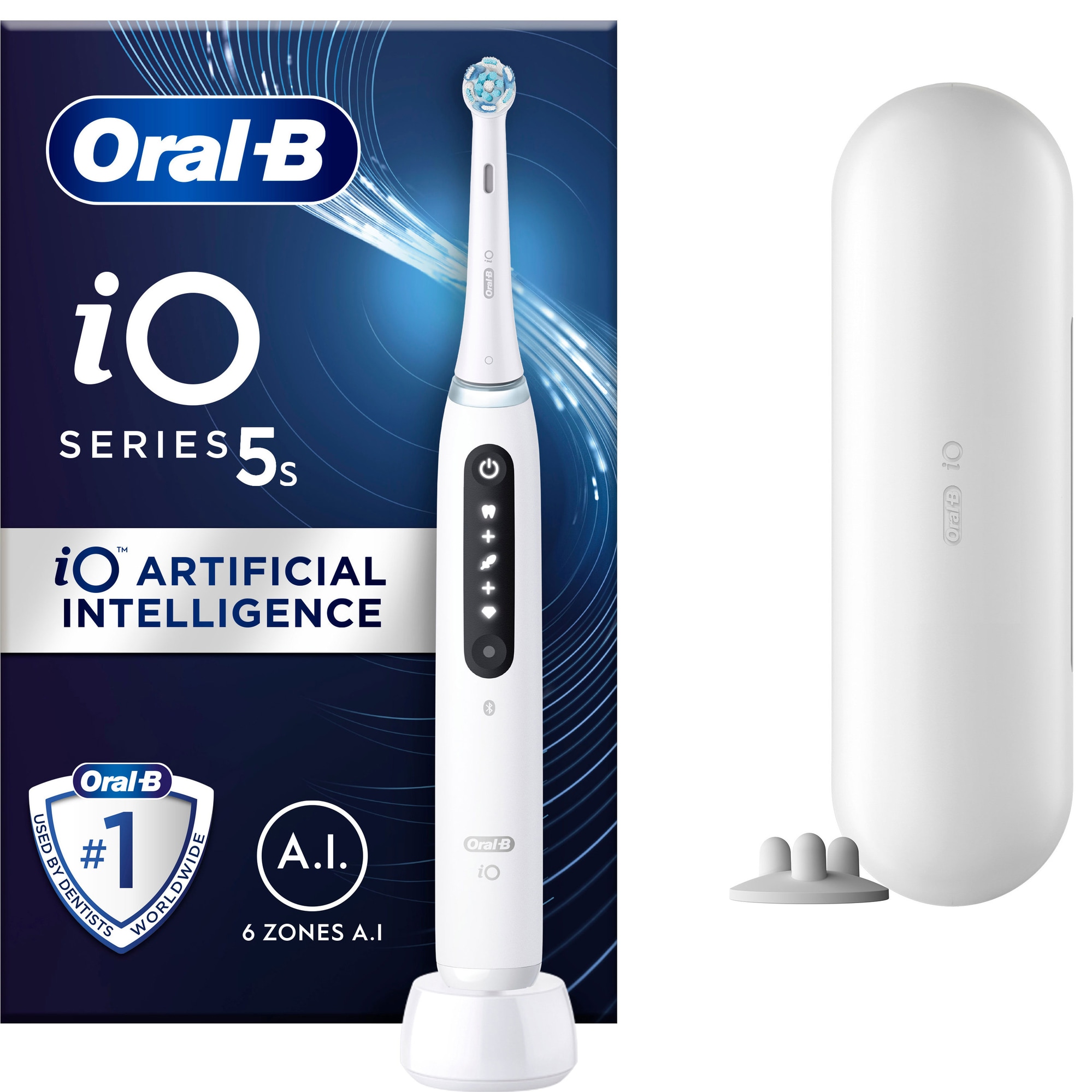 Oral-B iO 5s elektrisk tannbørste 414926 (quite white) - Elkjøp