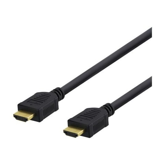 High-Speed HDMI-kabel, 5m, Ethernet, 4K UHD, svart - Elkjøp