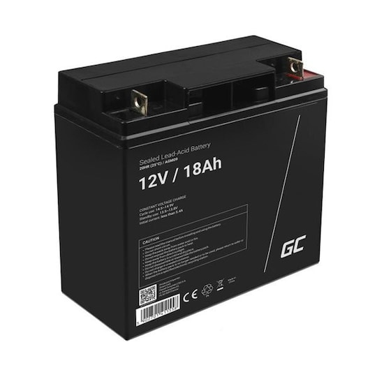 Green Cell AGM Batteri 12V 18Ah - Elkjøp