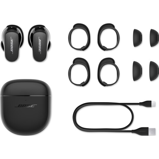 Bose QuietComfort Earbuds II helt trådløse in-ear hodetelefoner (sort) -  Elkjøp