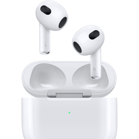 Apple AirPods 3. gen. (2022) trådløse hodetelefoner med Lightning-ladeetui  - Elkjøp