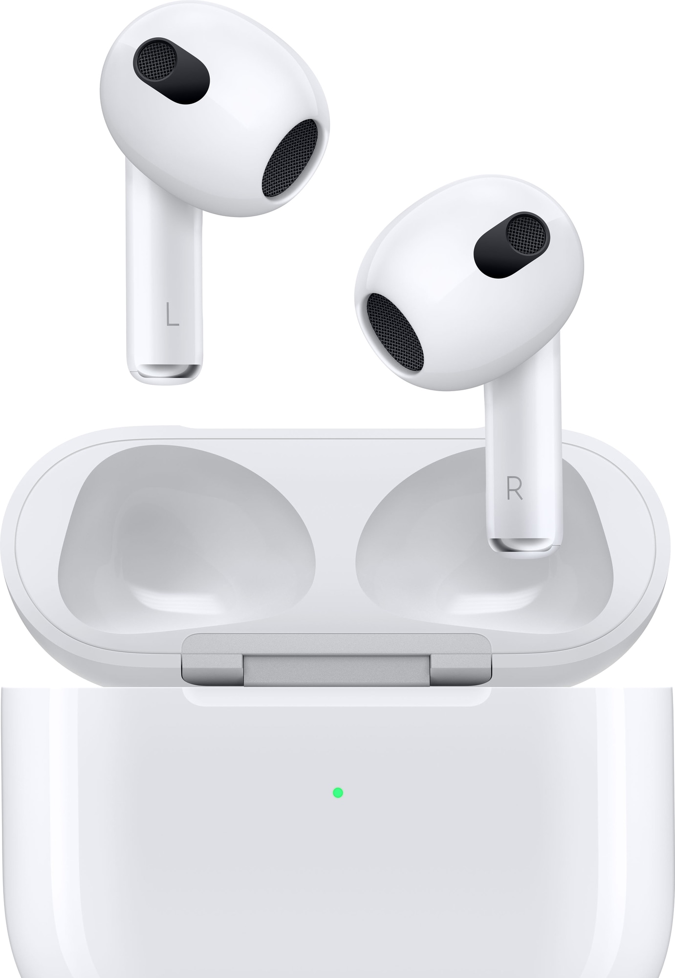 Apple AirPods 3. gen. (2022) trådløse hodetelefoner med Lightning-ladeetui  - Elkjøp