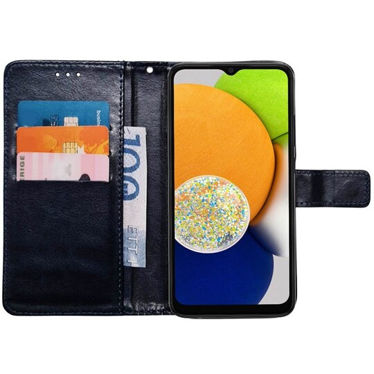 Mobil lommebok 3-kort Samsung Galaxy A03 - Mørkeblå - Elkjøp