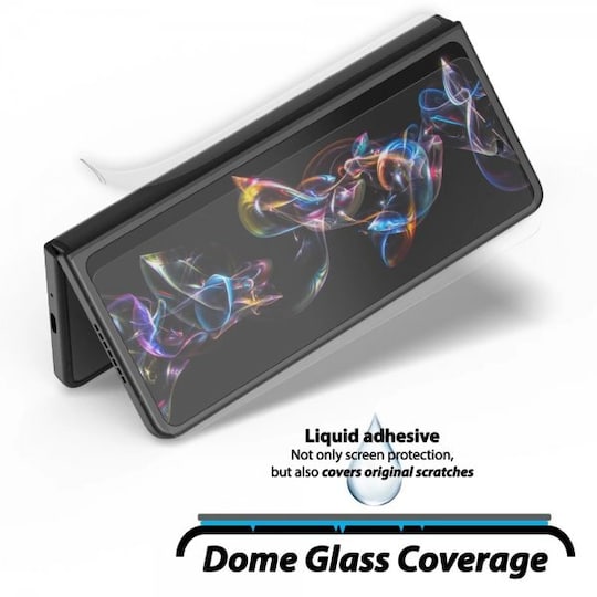 Whitestone Dome Samsung Galaxy Z Fold 4 Skjermbeskytter Dome Glass  2-pakning - Elkjøp