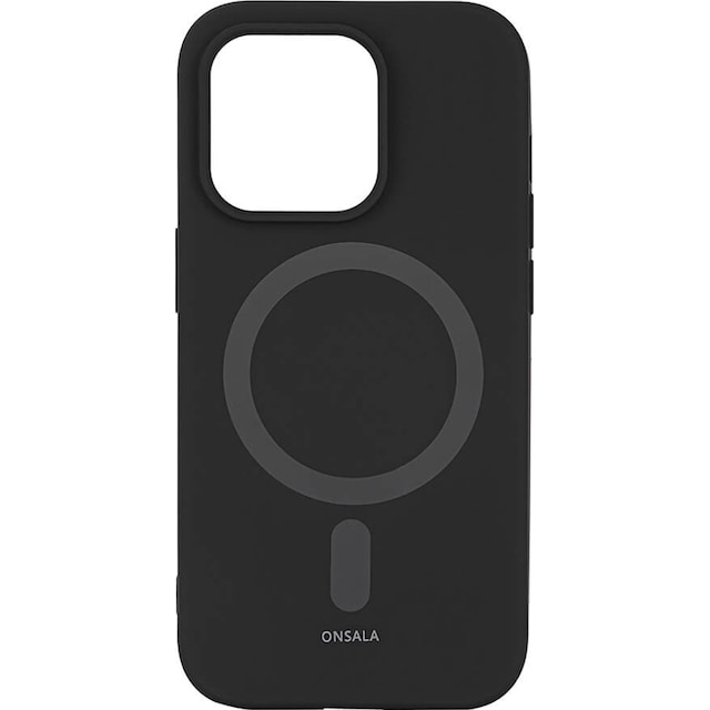 Onsala Silicone MagSeries deksel til iPhone 14 Pro (sort)