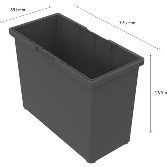 Epoq søppelbøtte (mørkegrå) - Elkjøp