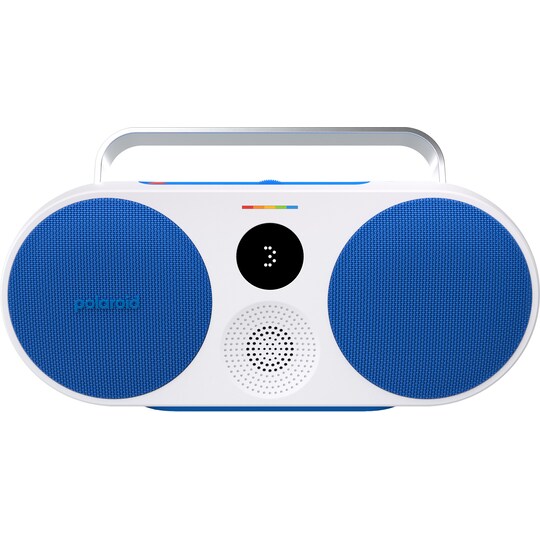Polaroid Music P3 trådløs bærbar høyttaler (blå/hvit) - Elkjøp