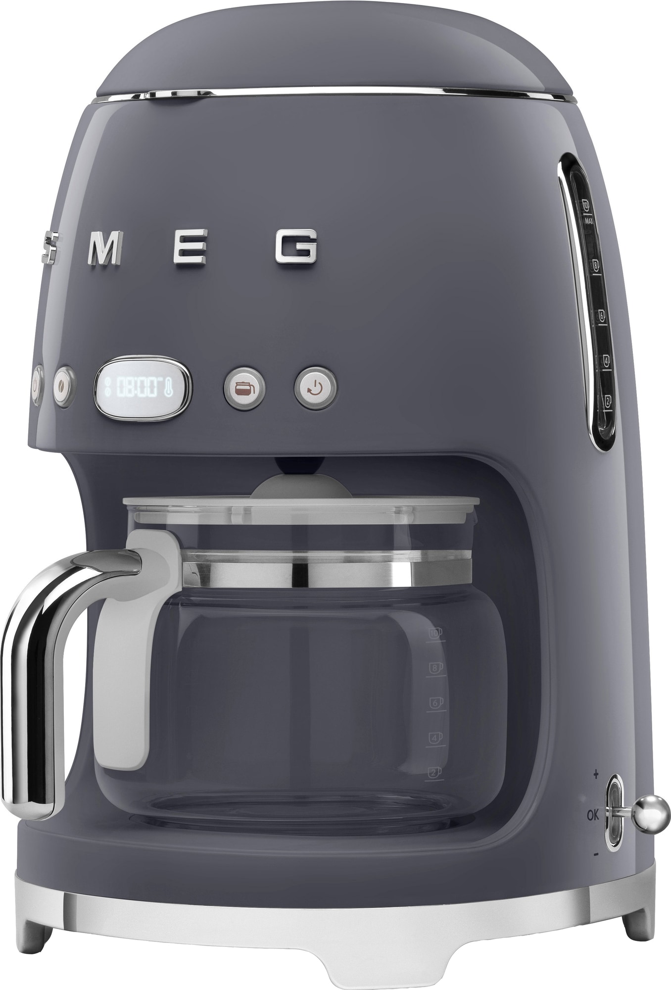 Smeg 50's Style kaffemaskin DCF02GREU (grå) - Elkjøp
