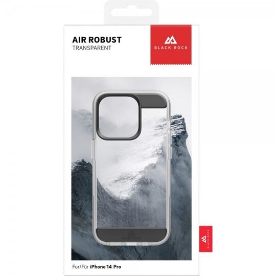 Black Rock iPhone 14 Pro Deksel Air Robust Case Svart Klar - Elkjøp