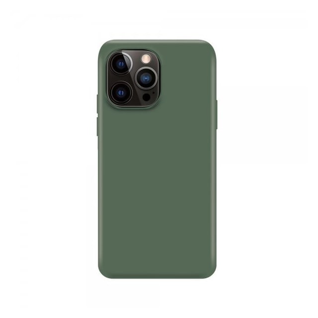 XQISIT iPhone 14 Pro Deksel Silicone Case Grønn