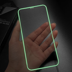 Lysende skjermbeskytter for personvern Grønn iPhone 14 Pro