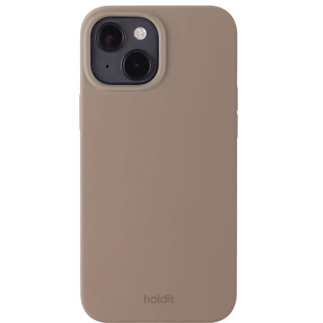 Holdit Silicone iPhone 14/13 deksel (brun)